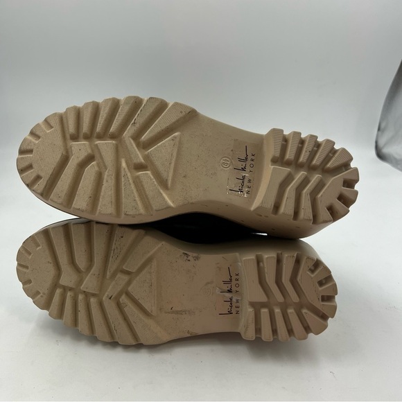 Nicole Miller Black Faux Suede Over the Knee Boots Size 6.5 - Picture 4 of 6